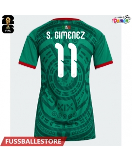 Günstige Mexiko Santiago Gimenez #11 Heimtrikot Damen WM 2026 Kurzarm